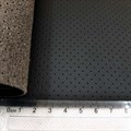черная перфорированная экокожа на микрофибре Flipper - фото