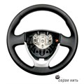 Оплетка на руль Лада Гранта серая нить - фото