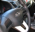 оплетка на руль kia sportage 3 натуральная кожа - фото
